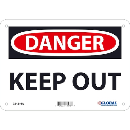 Global Industrial 7 in Height, 10 in Width, Aluminum 724216A